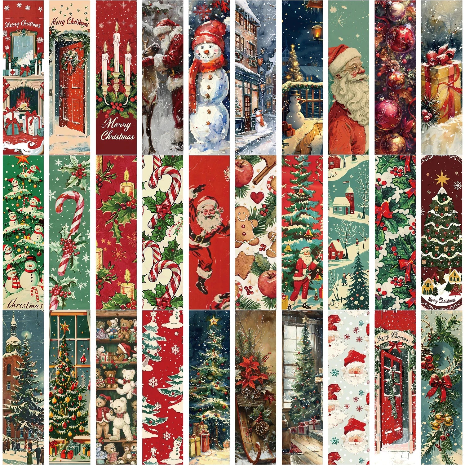 30 Weihnachts Lesezeichen