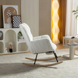 Lesesessel Schaukel mit Fußstütze