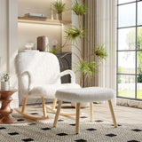 Lesesessel mit Hocker