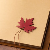 Leder Lesezeichen Ahornblatt