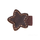 Lesezeichen Leder Stern