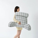 Lesekissen Karo Muster