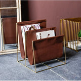 Zeitungsständer Leder