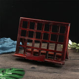 Buchständer Holz Gitter