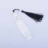 Lesezeichen Holz Katze