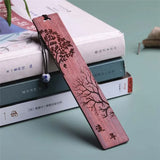 Lesezeichen Holz Zwillingsbäume