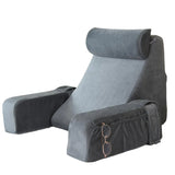 Lesekissen mit seitlichem Stauraum