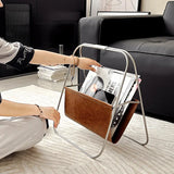 Zeitungsständer Vintage Leder