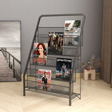 Zeitschriftenregal mit Stufenfächern