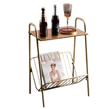 Beistelltisch mit Zeitungsständer