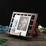 Buchständer Holz Gitter