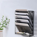 Zeitungsständer Metall Schwarz