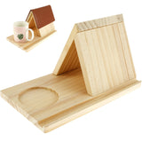 Buchständer Holz Getränkehalter