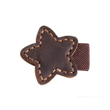 Lesezeichen Leder Stern