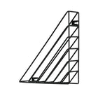 Zeitschriften Wandhalter Dreieck