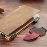 Halbrundes Lederlesezeichen handgefertigt