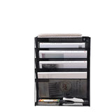 Zeitungsständer Metall Schwarz