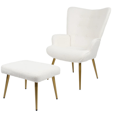 Lesesessel Nordisch mit Fußbank