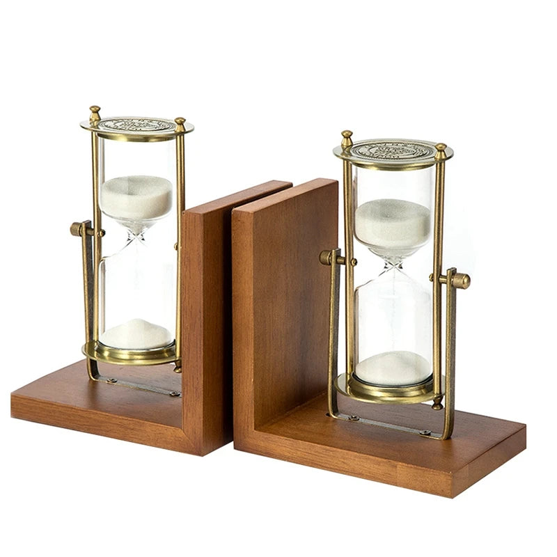 Buchstütze Sanduhr