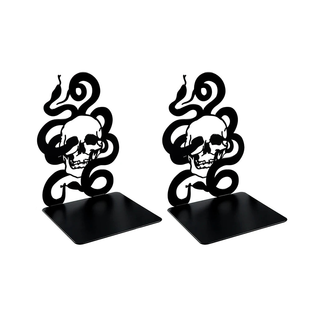 Buchstütze Totenkopf