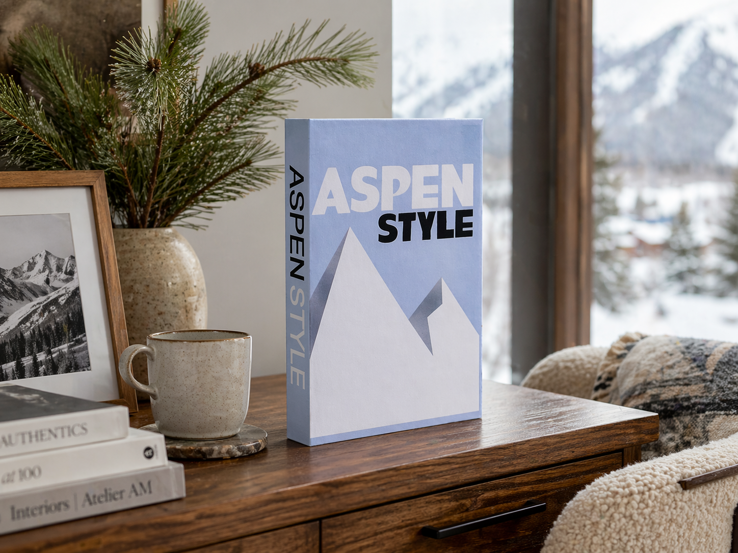 Deko Buch Aspen – Dekoratives Buch mit Stauraum für Home Office & Regal