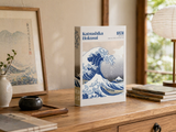 Deko Buch Die große Welle – Dekobuch japanische Kunst für Wohnzimmer & Konsole