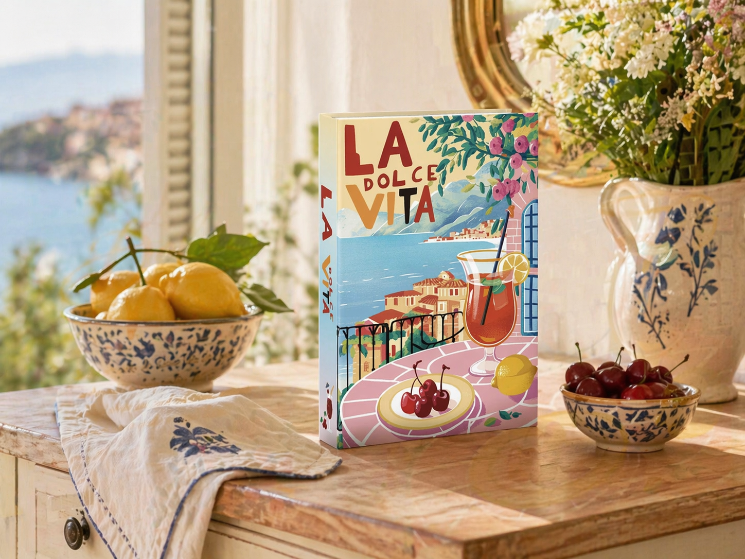Deko Buch Dolce Vita – Dekobuch für Eingangsbereich & Konsole Lifestyle Deko