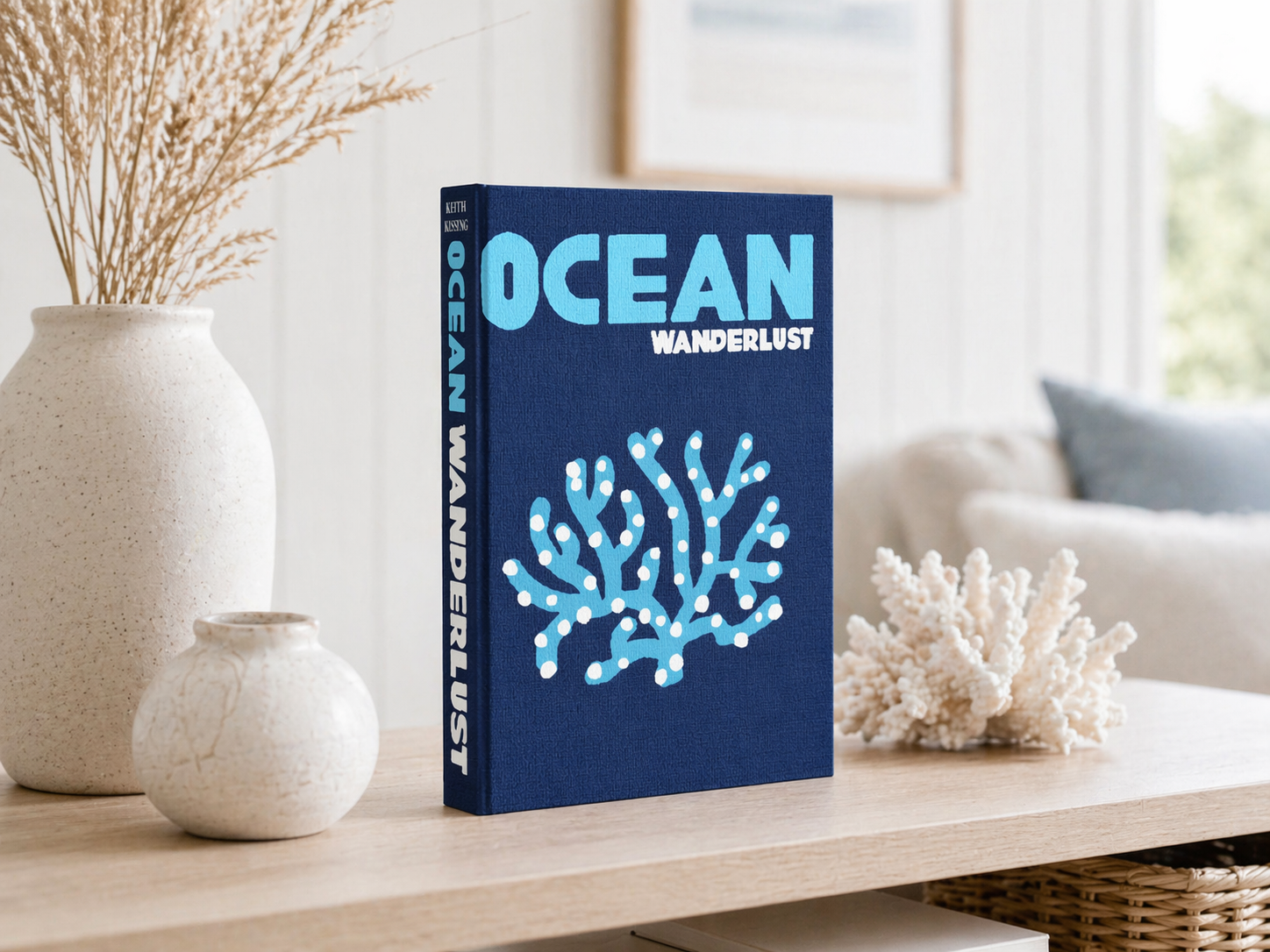 Deko Buch Ocean – Dekoratives Buch mit Stauraum für Schlafzimmer & Badezimmer