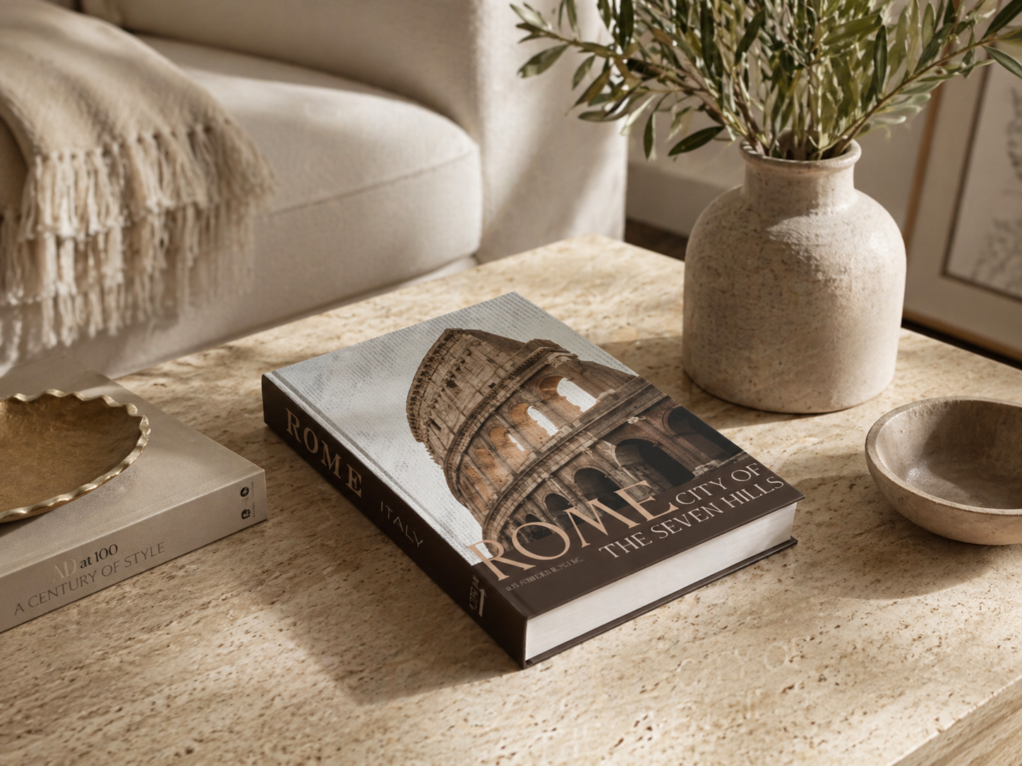Deko Buch Rome – Dekoratives Buch für Regal & klassische Wohnzimmer Deko