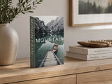 Deko Buch Stille der Berge – Dekoratives Buch mit Stauraum für ruhige Wohnräume