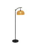 Rattan Leselampe Stehlampe