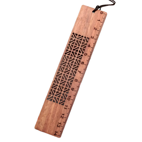 Lesezeichen Holz Lineal Oriental