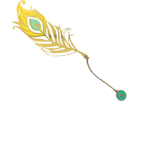 Lesezeichen Pfauenfeder