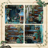 Book Nook Versteckte Bergtempel