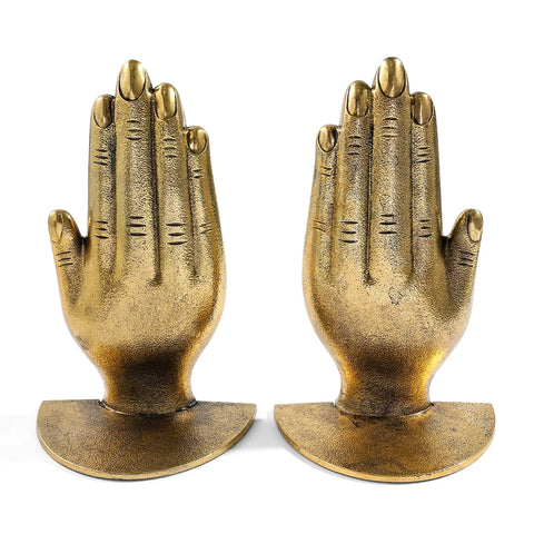Buchstütze Skulptur Hand