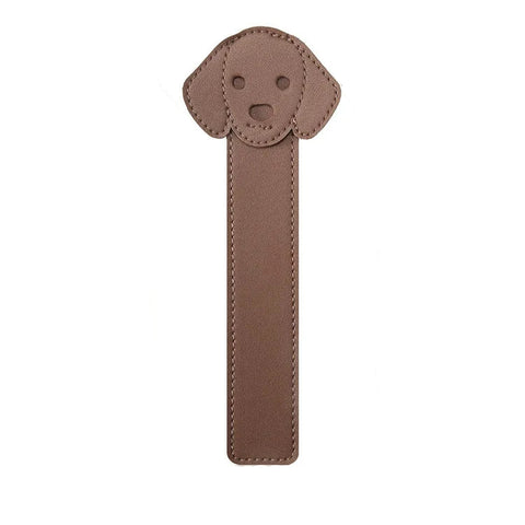 Leder Lesezeichen Hundekopf