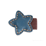 Lesezeichen Leder Stern