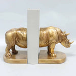 Buchstütze Nashorn