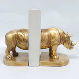 Buchstütze Nashorn