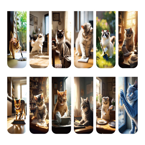 Magnetisches Katzen Lesezeichen Set