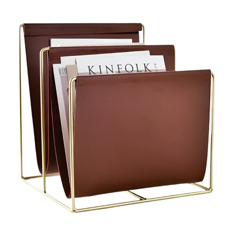 Zeitungsständer Leder