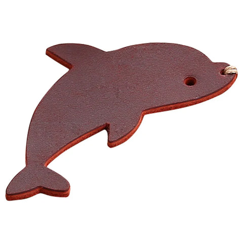 Lesezeichen Delfin aus Leder