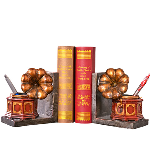 Buchstütze Grammophon