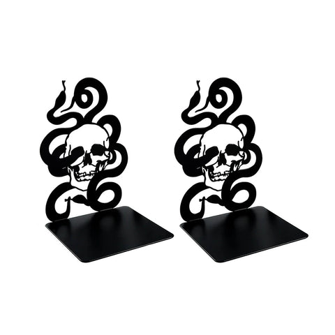 Buchstütze Totenkopf