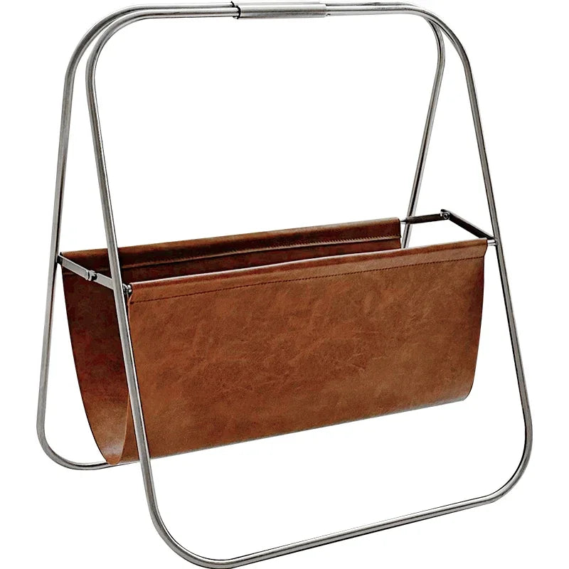Zeitungsständer Vintage Leder